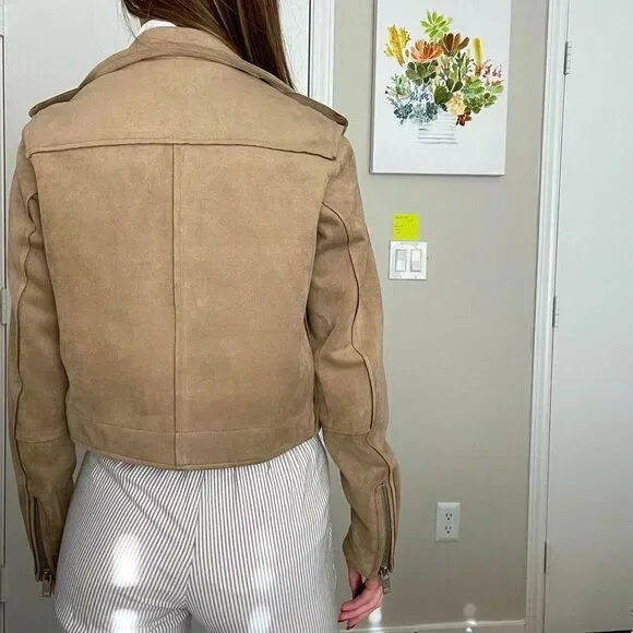 Xhilaration Suede Moto Jacket. Size XS. Never worn. - Picture 2 of 3